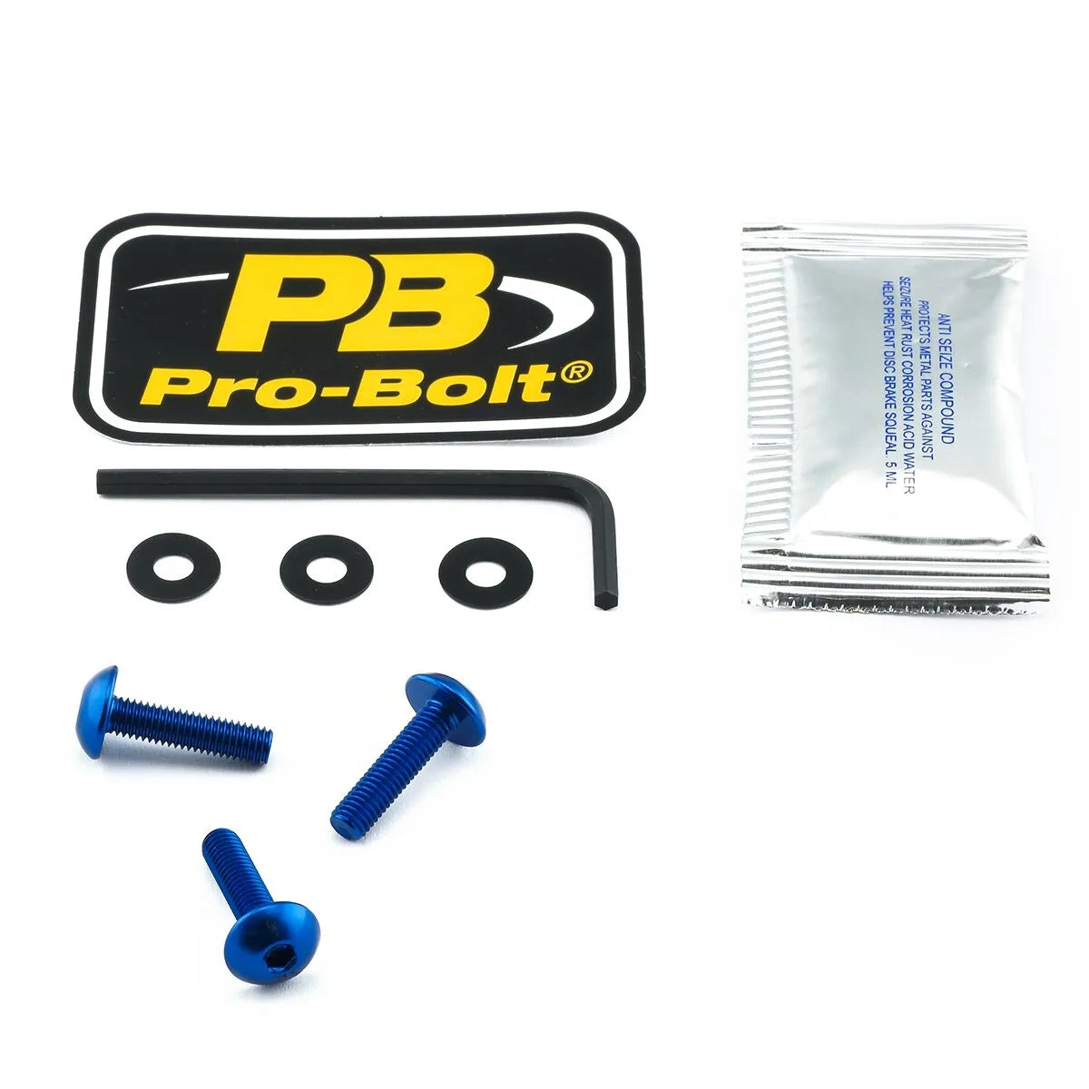 PRO BOLT Aluminium Screen Bolt Kit Blå bild 1 PMMEDIA:292ef9b00d7663ac