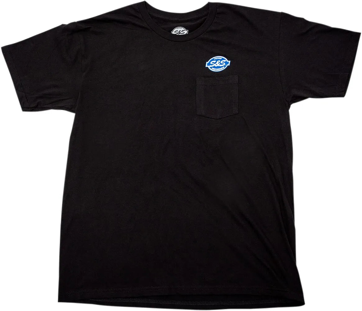 S&S CYCLE Classic Pocket T-Shirt Svart bild 1 PMMEDIA:d867fc04c7dd0626