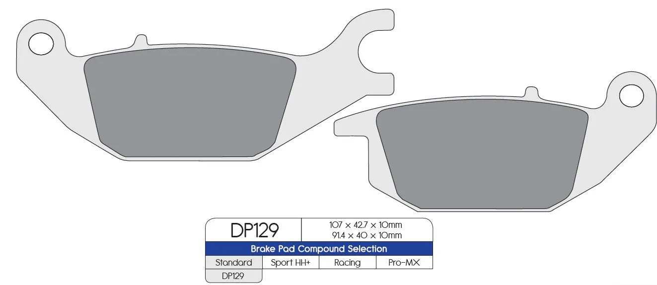 DP BRAKES Standard Sintered Metal Bromsbelägg Bak bild 1 PMMEDIA:550216af1e63996a