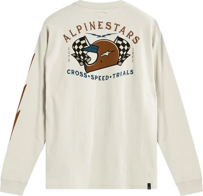 ALPINESTARS (CASUALS) Full Face Långärmad T-shirt Vit bild 2 PMMEDIA:aba0687b43ad07c9