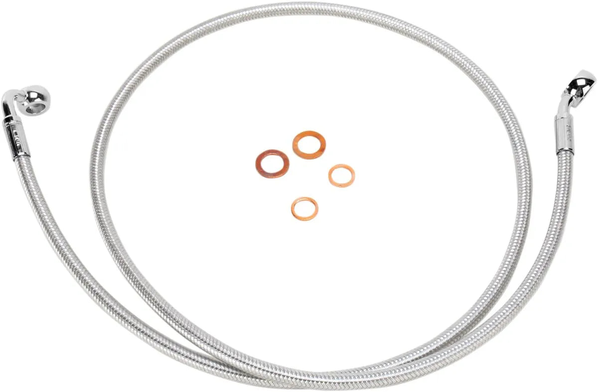 Magnum Shielding E-Z Align Braided Single Disc Front Brake Line Bromsslangar rostfritt stål bild 2 PMMEDIA:04f658831427a6d3