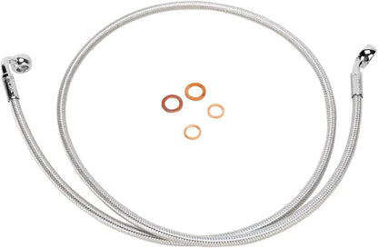 Magnum Shielding E-Z Align Braided Single Disc Front Brake Line Bromsslangar rostfritt stål bild 2 PMMEDIA:04f658831427a6d3