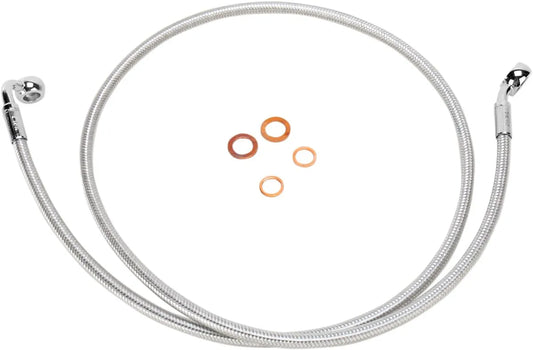 Magnum Shielding E-Z Align Braided Single Disc Front Brake Line Bromsslangar rostfritt stål bild 2 PMMEDIA:04f658831427a6d3