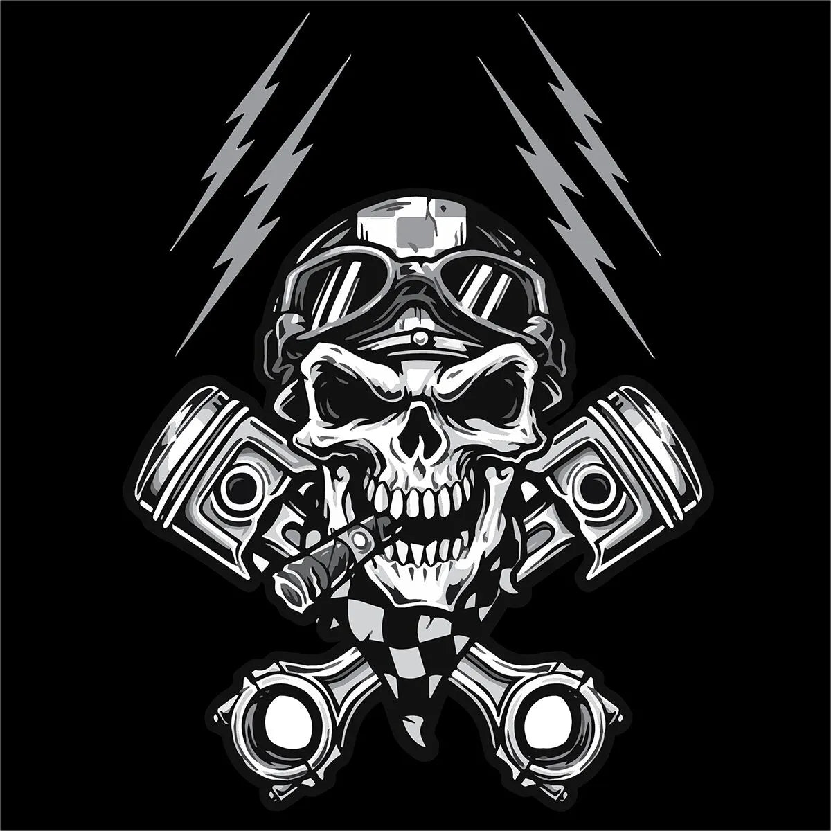 ZAN HEADGEAR Flydanna® Cotton Headwrap Biker Skull bild 3 PMMEDIA:436fe9a6d2302aaf