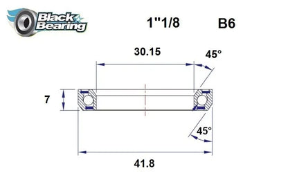 BLACK BEARING Headset Lager HB 30.15X41.8X7MM 45°/45° bild 1 PMMEDIA:49356cce74749511