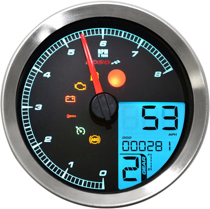 KOSO NORTH AMERICA HD-04 Multifunktion Hastighetsmätare/Tachometer bild 2 PMMEDIA:7a8e1542dbf95f4e