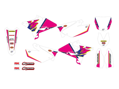 BLACKBIRD RACING Graphic Kit Retro med Sadelöverdrag bild 2 PMMEDIA:6de39cffd6f3d5b0