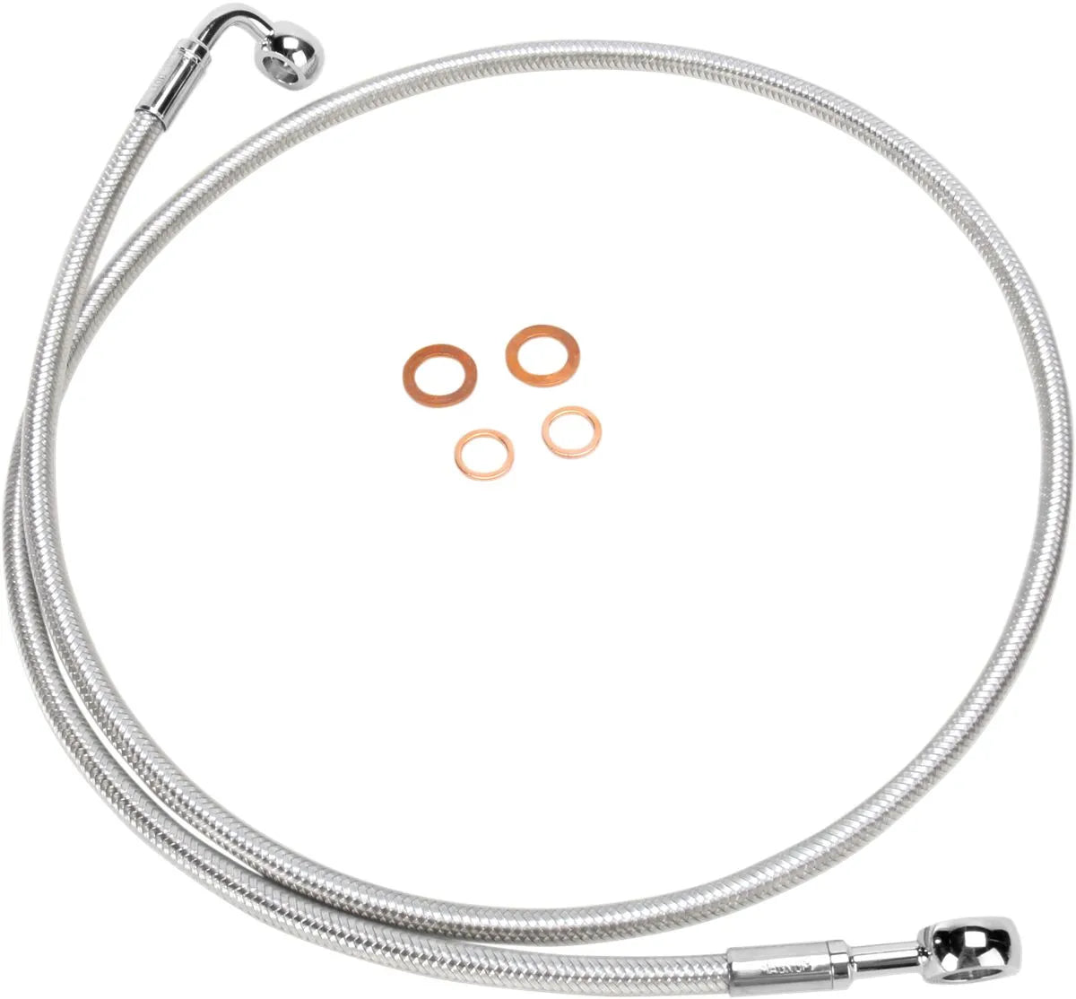 Magnum Shielding E-Z Align Braided Single Disc Front Brake Line Bromsslangar rostfritt stål bild 3 PMMEDIA:a471f2ad889550e5