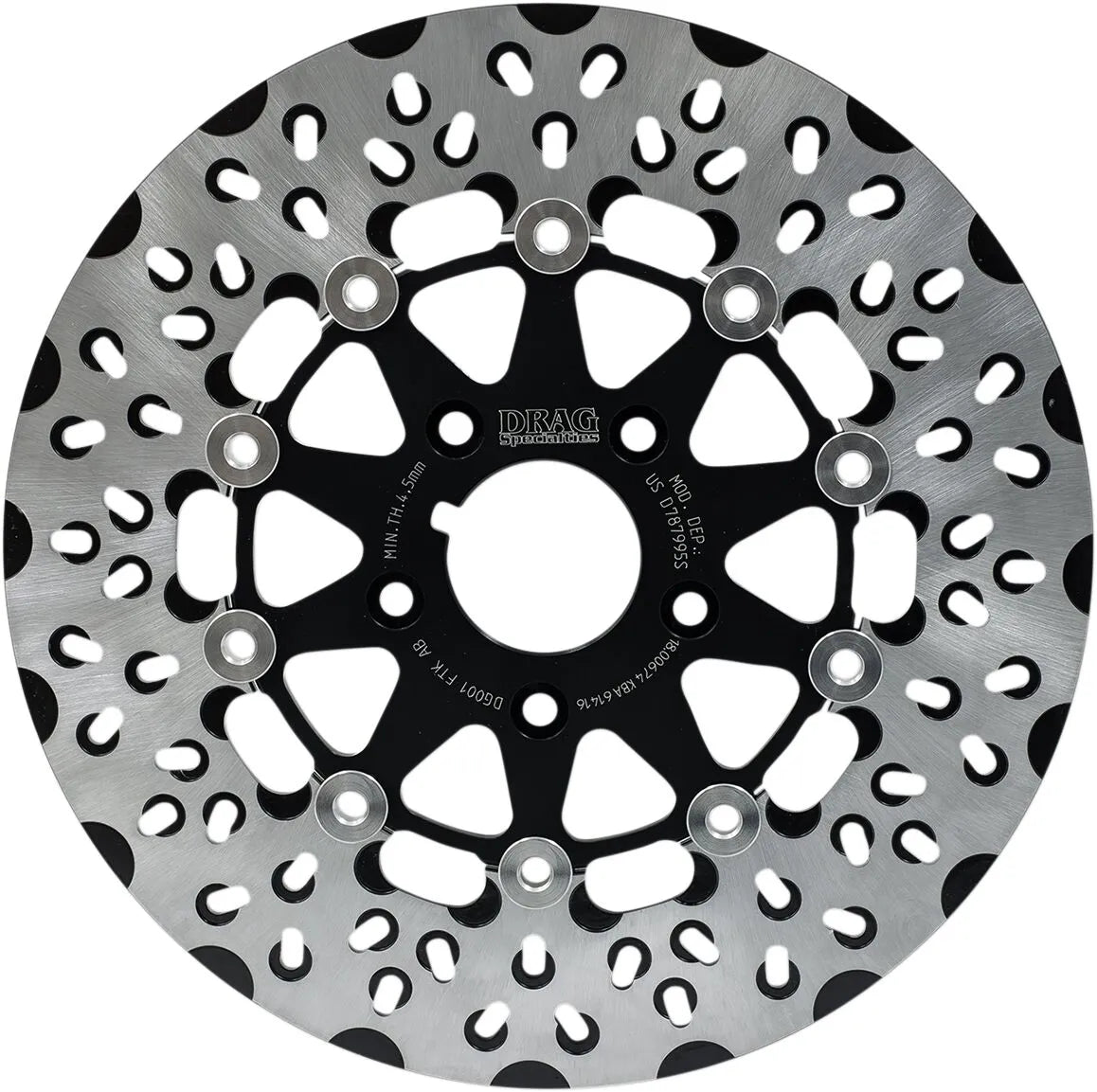 DRAG SPECIALTIES FTK Series bromsskiva fram i rostfritt stål bild 2 PMMEDIA:079536e66074eb32