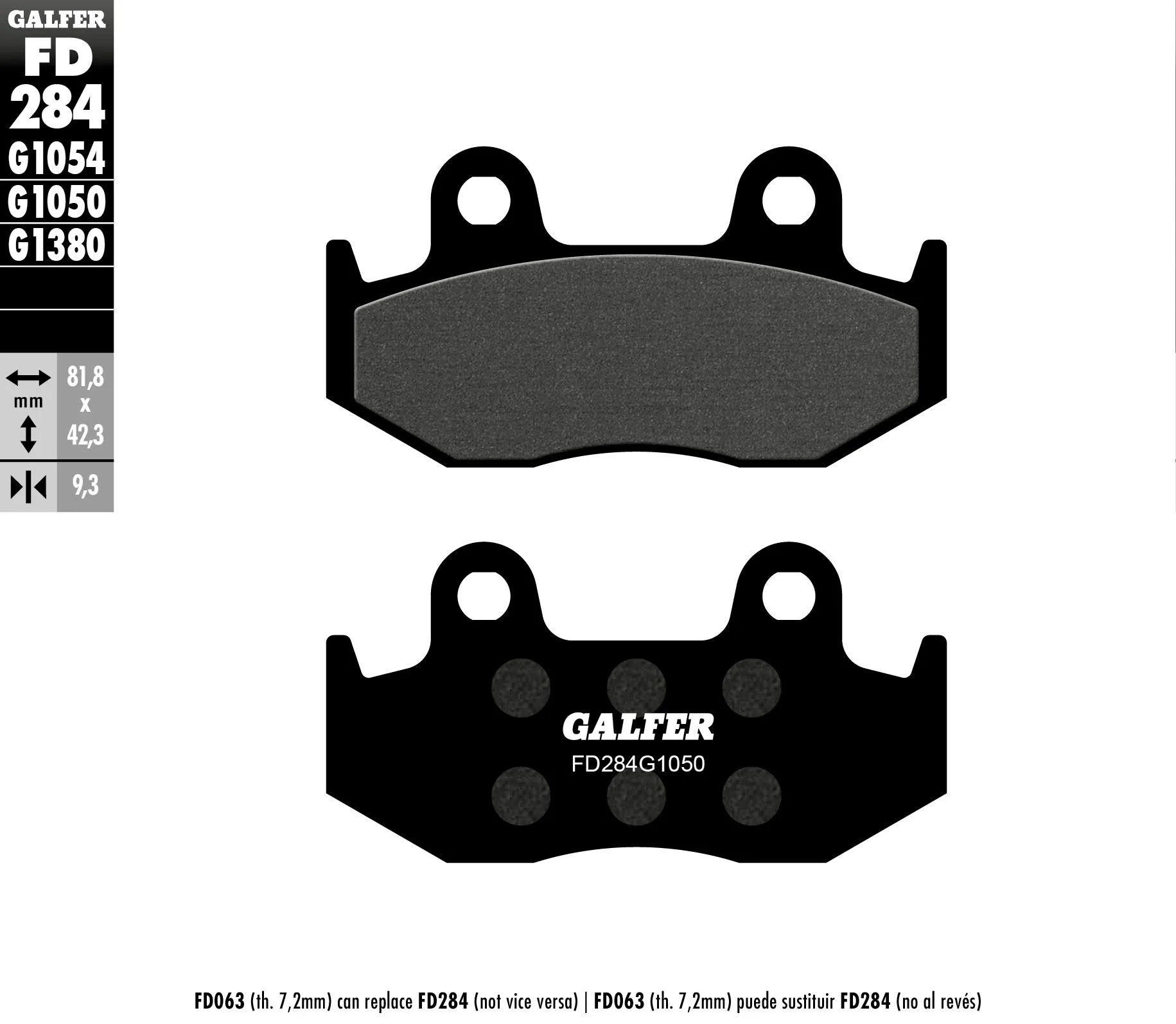 GALFER Bromsbelägg Semi Metal Scooter bild 1 PMMEDIA:a4386eaead2d928f