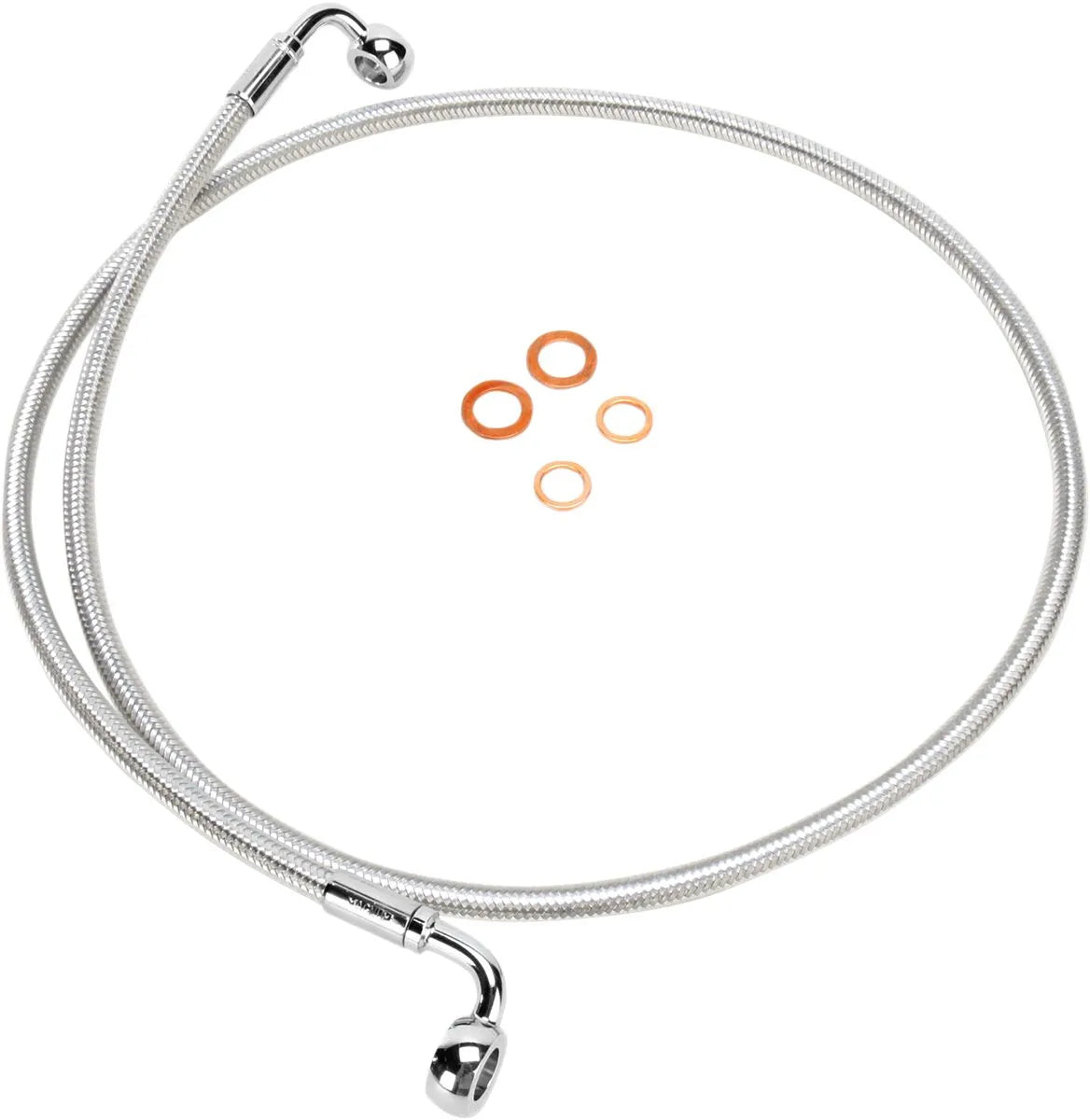 Magnum Shielding E-Z Align Braided Single Disc Front Brake Line Bromsslangar rostfritt stål bild 4 PMMEDIA:c65cbca90ea50bab