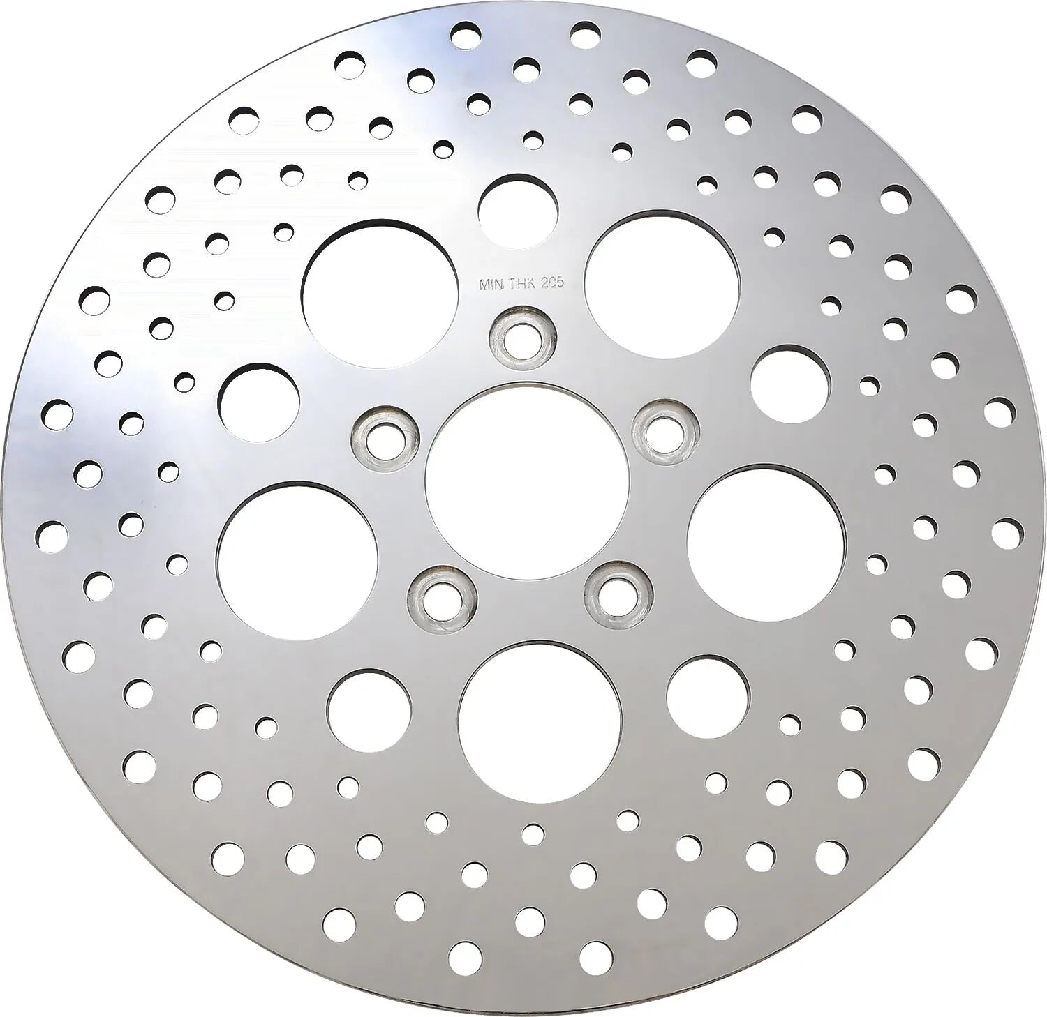Drag Specialties Polished Stainless Steel Drilled Brake Rotor Bromsskivor street bild 2 PMMEDIA:fad8ff107c5235a4