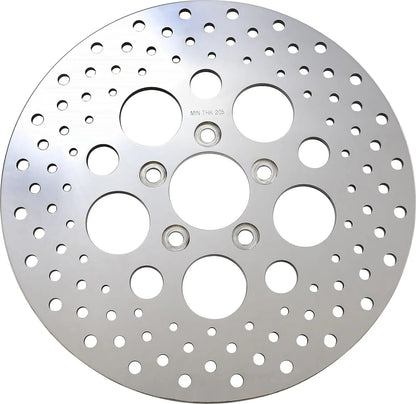 Drag Specialties Polished Stainless Steel Drilled Brake Rotor Bromsskivor street bild 2 PMMEDIA:fad8ff107c5235a4