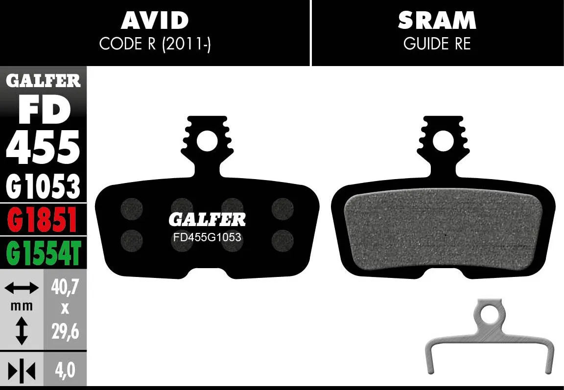 GALFER G1053 Standard bromsbelägg bild 1 PMMEDIA:83dd5cf95aa6f760