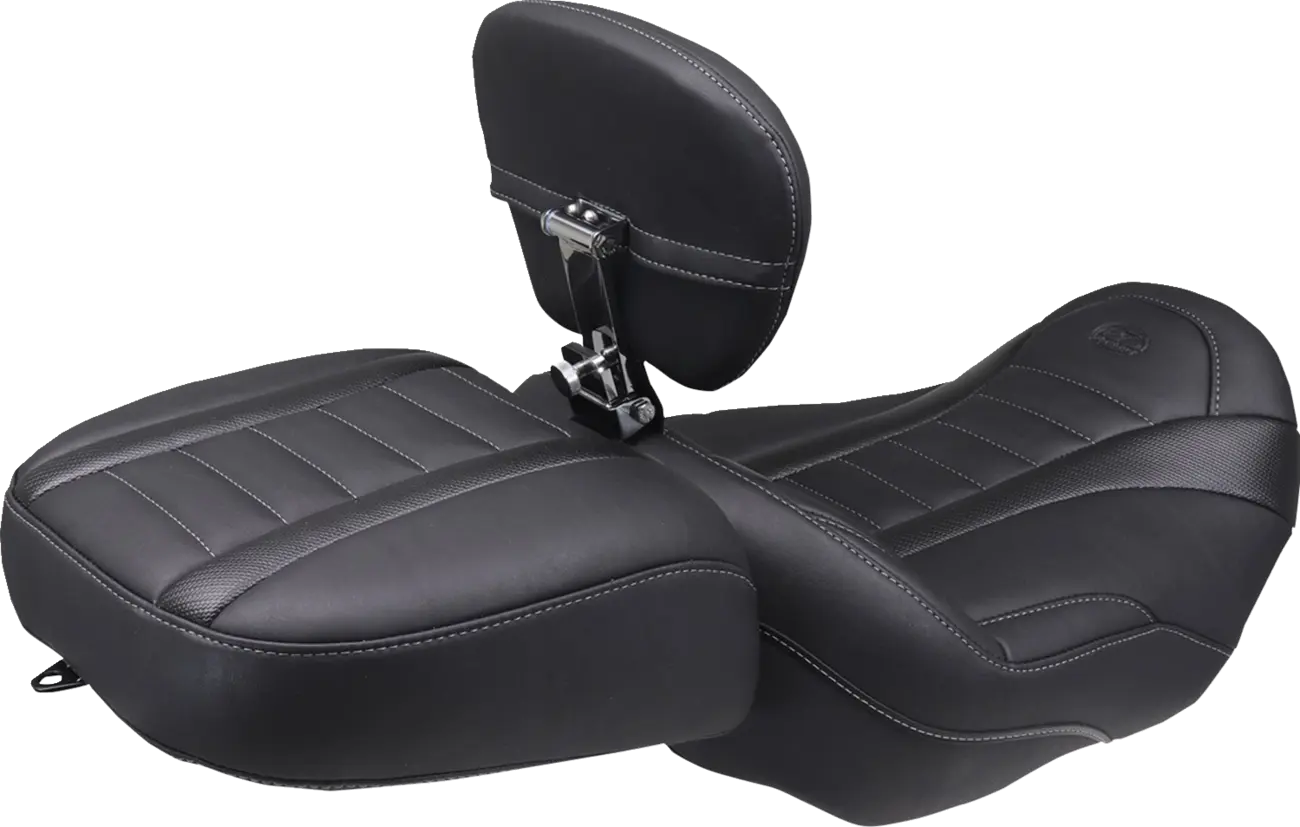 Mustang Wide Deluxe Touring Passenger Seat Sadlar Harley Touring bild 6 PMMEDIA:7879c03efcd9e21e