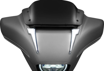 CIRO Quill™ LED Fairing Lights med T-signal för Street Glide krom bild 2 PMMEDIA:6b467754fc5a637b