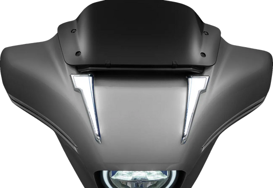 CIRO Quill™ LED Fairing Lights med T-signal för Street Glide krom bild 2 PMMEDIA:6b467754fc5a637b