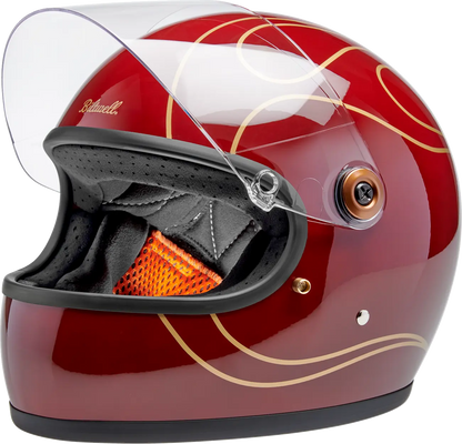 BILTWELL Gringo S Hjälm Glans Röd med Flames Small bild 3 PMMEDIA:f326141800e05fe5
