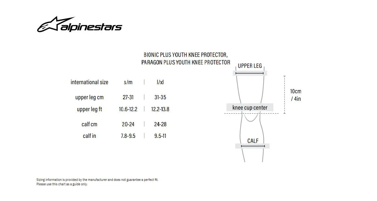 Alpinestars(Mx) Youth Bionic Plus Knee Protectors Knäskydd bild 4 PMMEDIA:8cf916bca9f47b40