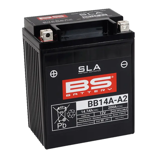 BS BATTERY BB14A-A2 AGM Underhållsfri Batteri 12V 14Ah bild 1 PMMEDIA:eb0d46878cc1a4a2