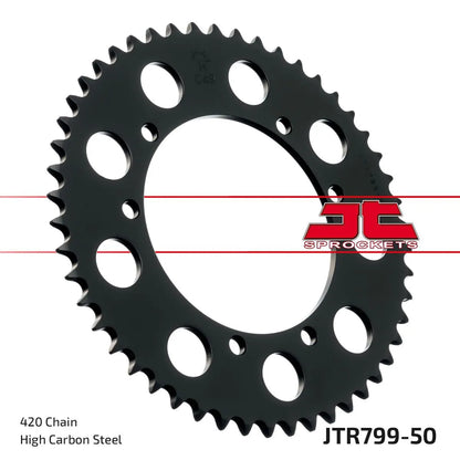 JT SPROCKETS Bakre Kuggstång i Stål 50T 420 bild 1 PMMEDIA:8a8707b86e36e894