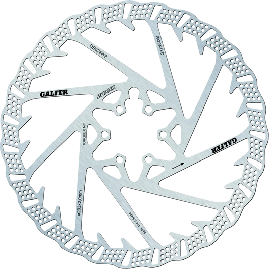Galfer Shark 6-Bolt Bicycle Brake Rotor Bromsskivor offroad bild 2 PMMEDIA:e396ed1056f9b17a