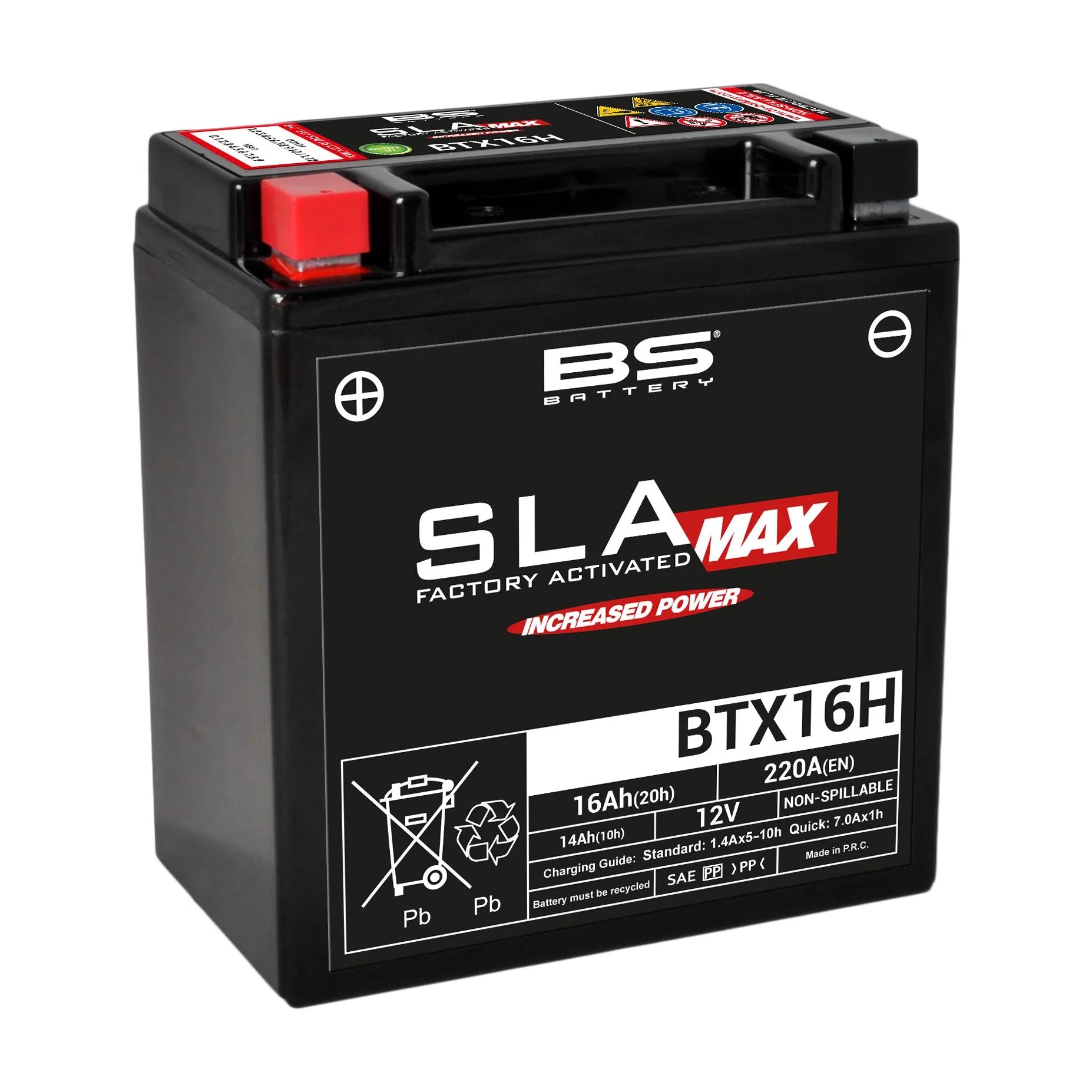 BS BATTERY SLA Max BTX16H Underhållsfri AGM-batteri bild 1 PMMEDIA:618421b6fbf03aea