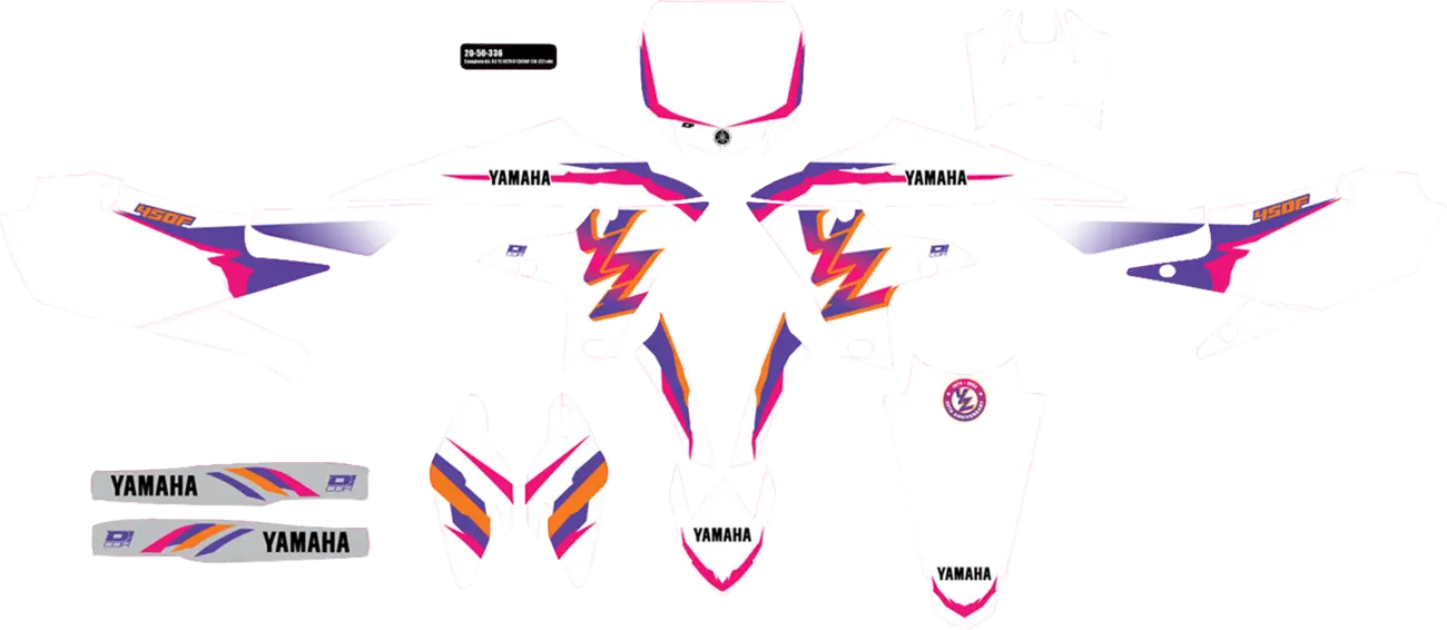 D'COR VISUALS Complete Graphics Kit YZ Retro YZ450 bild 1 PMMEDIA:5e1519de11d7fa64