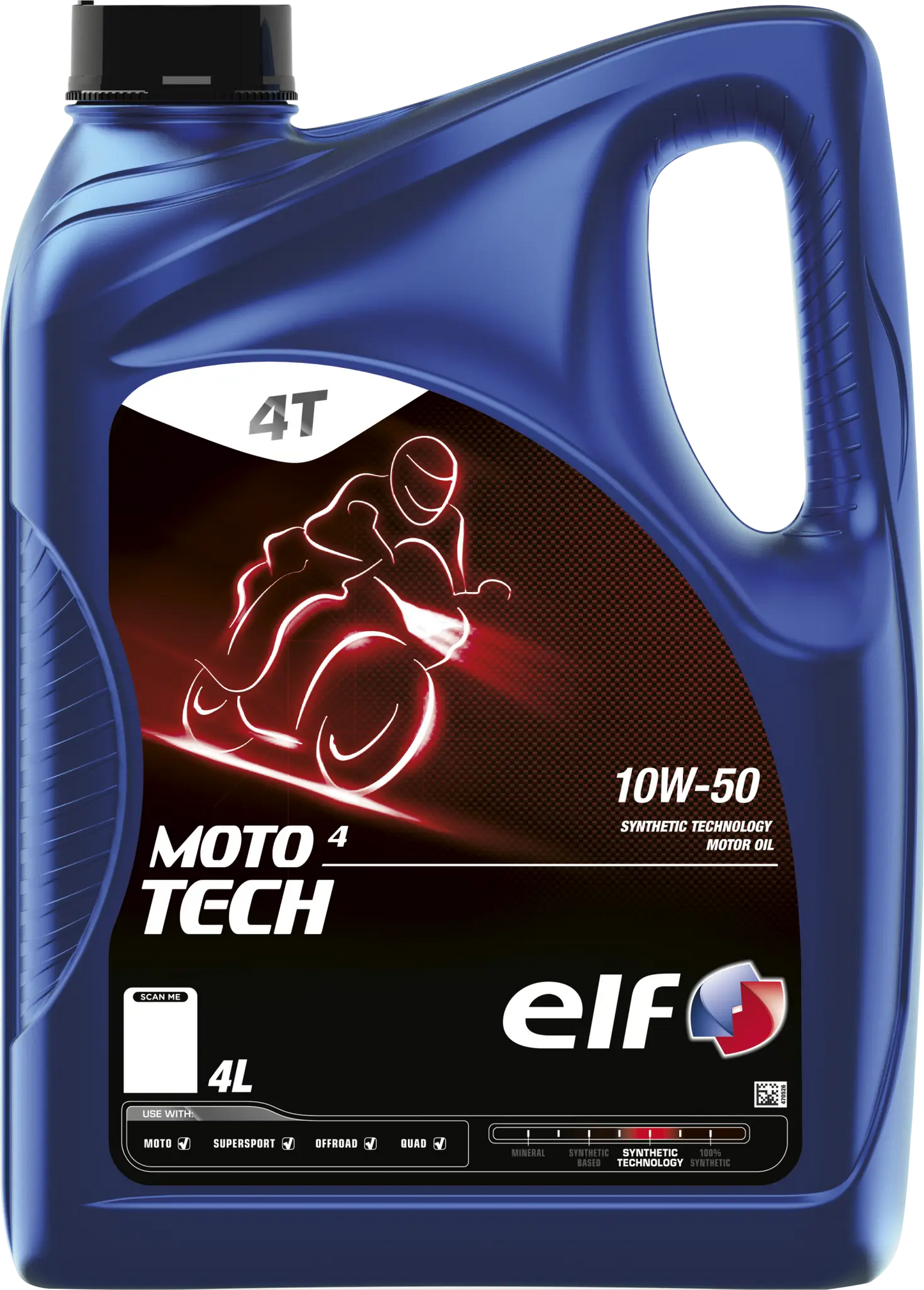 ELF Moto 4 Tech 10W-50 SYN Motorolja 4L bild 1 PMMEDIA:a340107fc92f256e