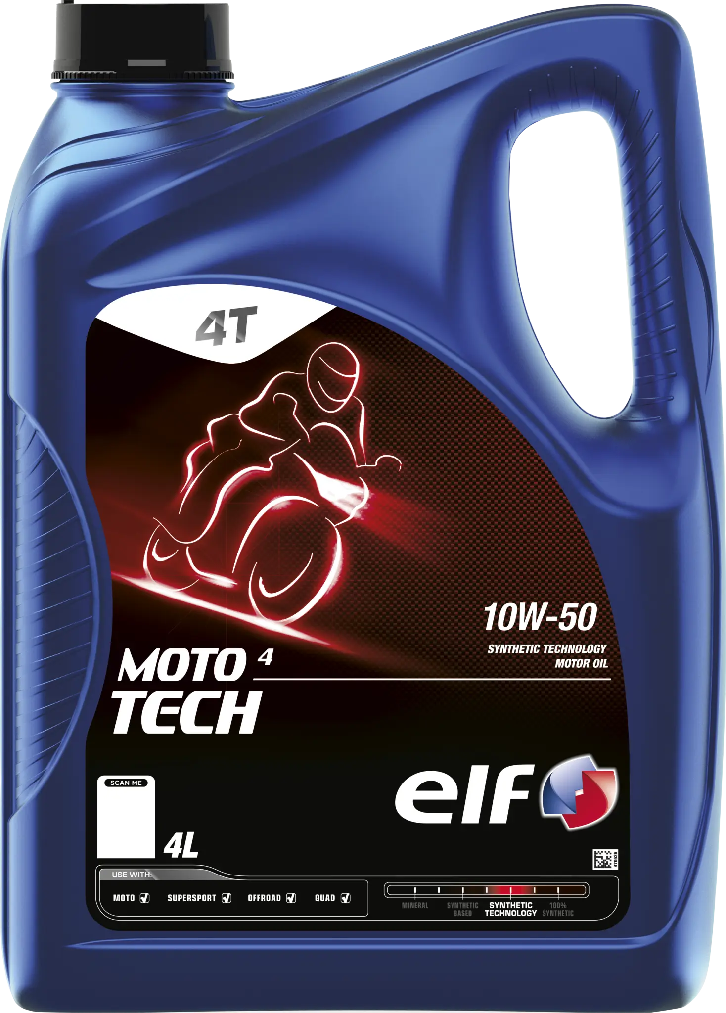 ELF Moto 4 Tech 10W-50 SYN Motorolja 4L bild 1 PMMEDIA:a340107fc92f256e