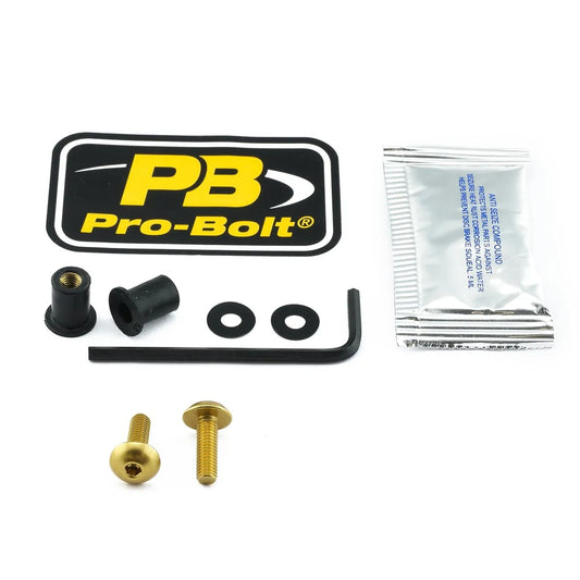 PRO BOLT Aluminium Skärm Skruv Kit Guld bild 1 PMMEDIA:c767b862dff257f0