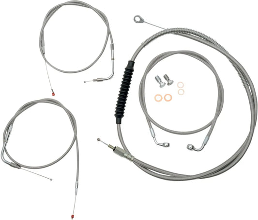 LA CHOPPERS Standard Kabel- och Bromsledningskit i Rostfritt Stål bild 1 PMMEDIA:b161cf6f4a7e2359