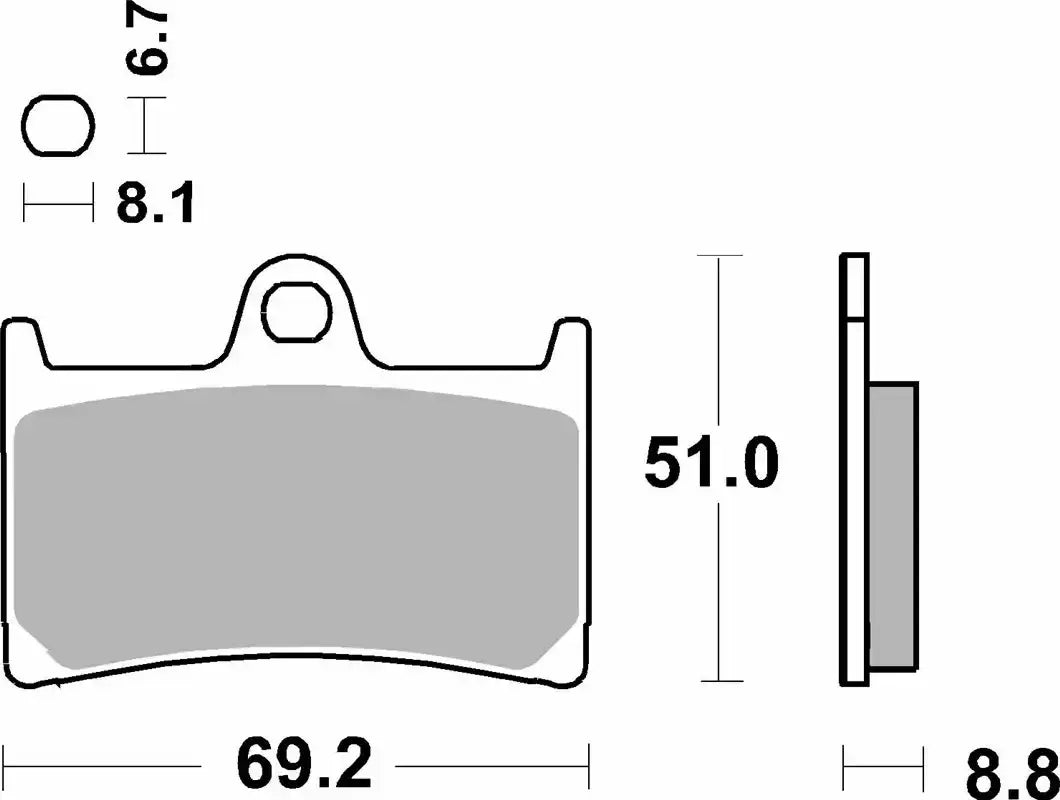 SBS DC Racing Dual Carbon Bromsbelägg bild 3 PMMEDIA:429c572579c222c8