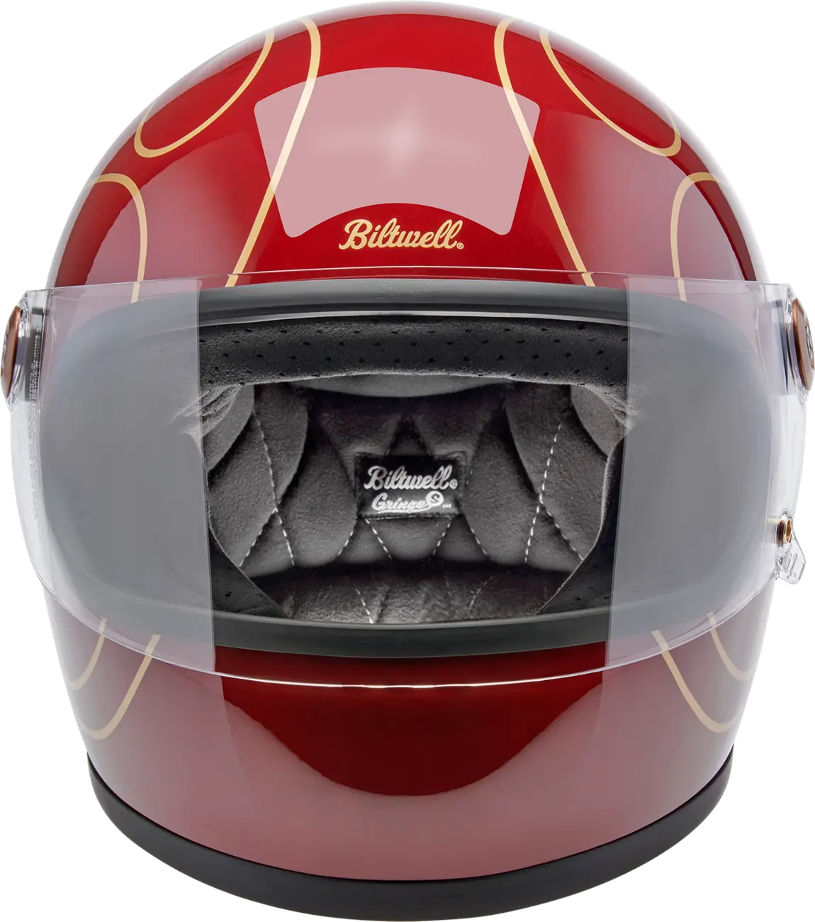 BILTWELL Gringo S Hjälm Glans Röd med Flames Small bild 4 PMMEDIA:ff145bd92562b15c