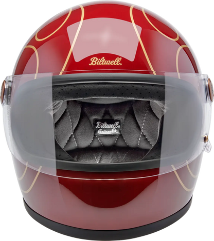 BILTWELL Gringo S Hjälm Glans Röd med Flames Small bild 4 PMMEDIA:ff145bd92562b15c