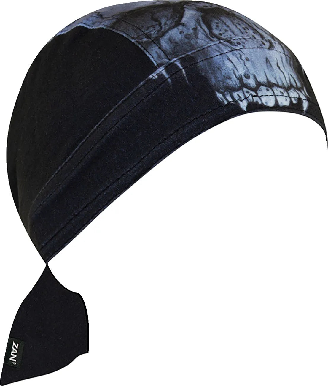 ZAN HEADGEAR Flydanna SportFlex Midnite Skull Headwrap bild 1 PMMEDIA:9973d6fad8bef51a