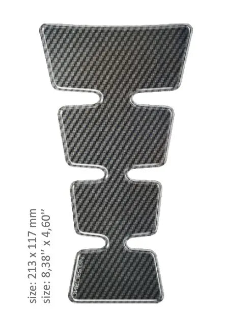 ONEDESIGN Tank Pad Universal Gold Shape Carbon bild 1 PMMEDIA:9c29ed41fae33ff5