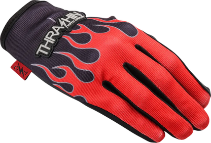 Thrashin Supply Co Stealth Leather Palm Flame Street sport handskar herr bild 5 PMMEDIA:eb58f0cd93c60d26