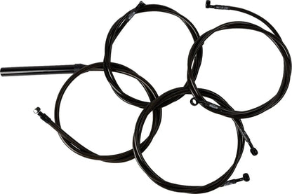 LA CHOPPERS Komplett Midnight Flätat Broms- och Kopplingskabelkit bild 1 PMMEDIA:8c7a29883558b004