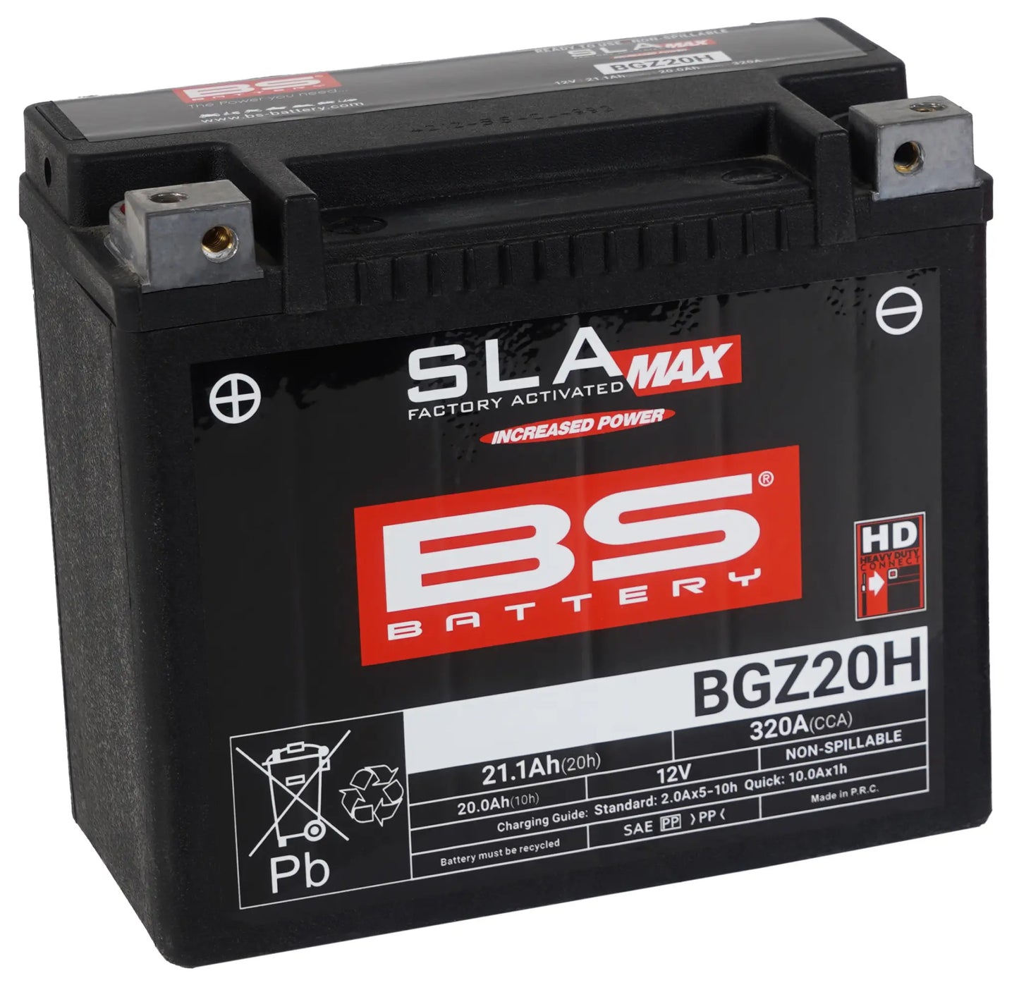 BS BATTERY BGZ20H SLA MAX Underhållsfritt AGM-Batteri bild 1 PMMEDIA:604660502320296f