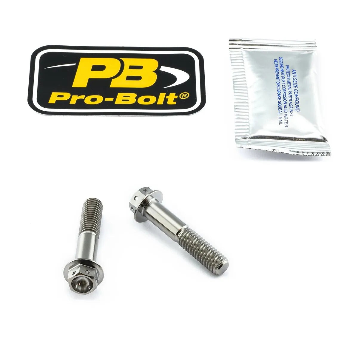 PRO BOLT Främre Axelklämsskruv Kit i Titan bild 1 PMMEDIA:647dfd91ead56e5a