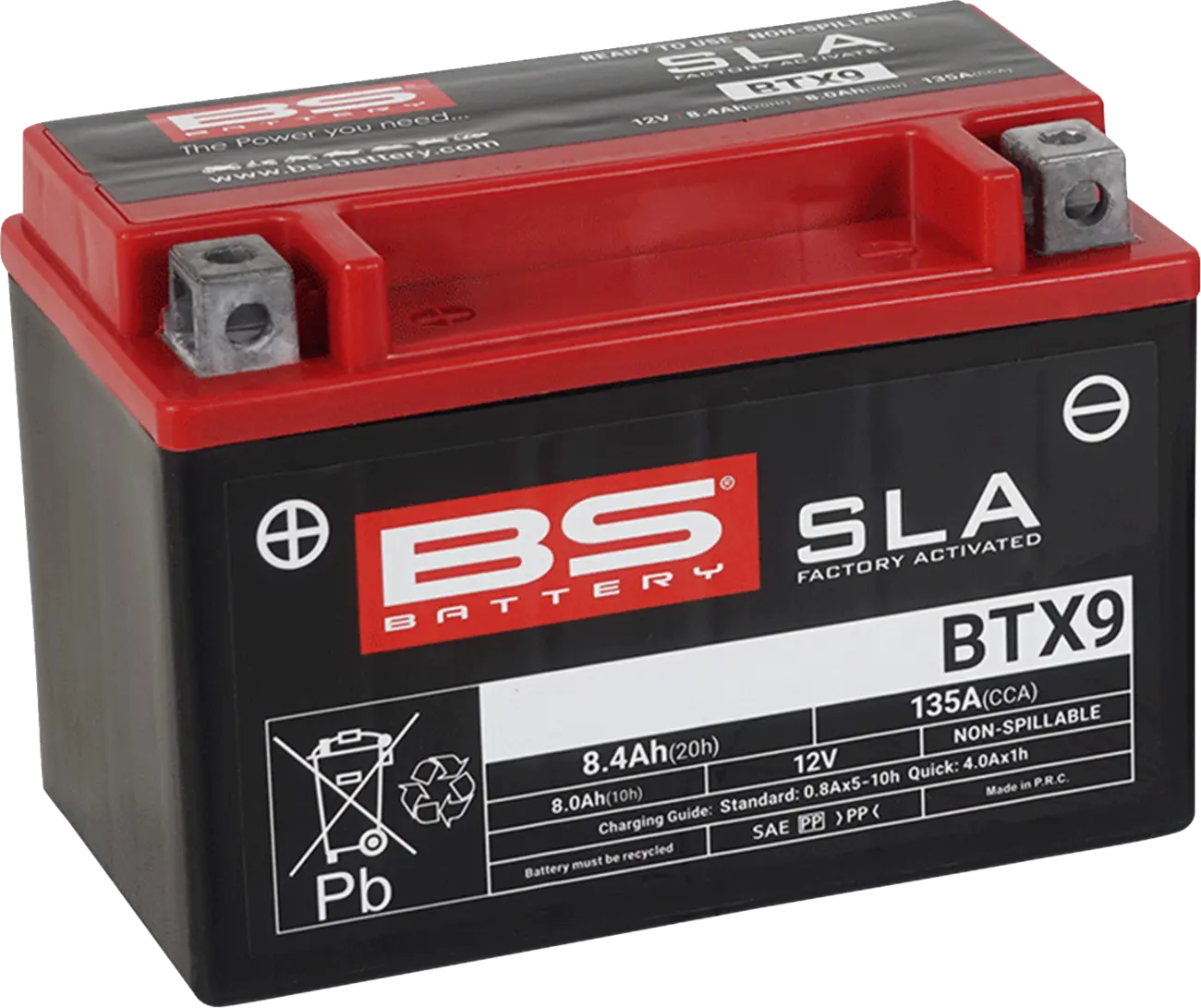 BS BATTERY BTX9 AGM Underhållsfritt Startbatteri bild 1 PMMEDIA:8f855a775644d911