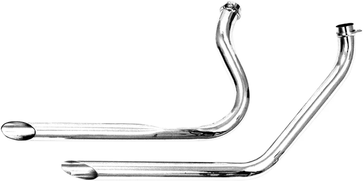 Paughco 1-3/4" Dual Slash-Cut Drag Pipes Kompletta avgassystem Harley bild 2 PMMEDIA:1c45e943cbd7fb96