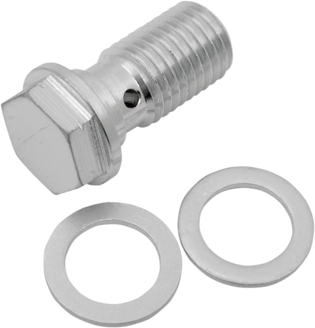 Drag Specialties Universal Chrome Steel Banjo Bolt Tillbehör bromsledningar bild 1 PMMEDIA:c66684a121523cd4