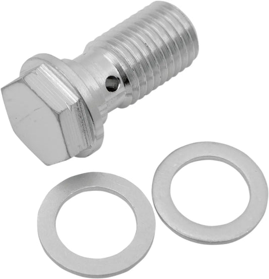 Drag Specialties Universal Chrome Steel Banjo Bolt Tillbehör bromsledningar bild 1 PMMEDIA:c66684a121523cd4