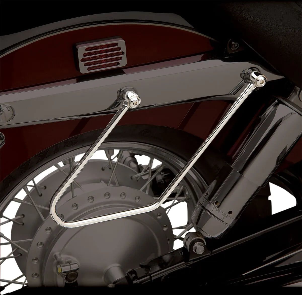 SHOW CHROME Saddlebag Stays VT1100 i kromat stål bild 1 PMMEDIA:0c10aee5b0886ba5