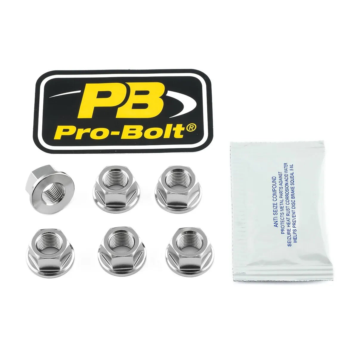 PRO BOLT Rostfria Hjulmuttrar för Kättinghjul bild 1 PMMEDIA:2c43aa179c72c48f