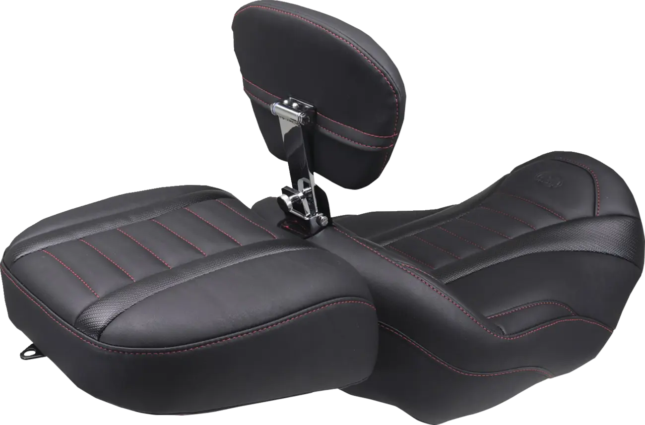 Mustang Deluxe Touring Solo Seat Sadlar Harley Touring bild 7 PMMEDIA:69bf4b0e4c8baeaa