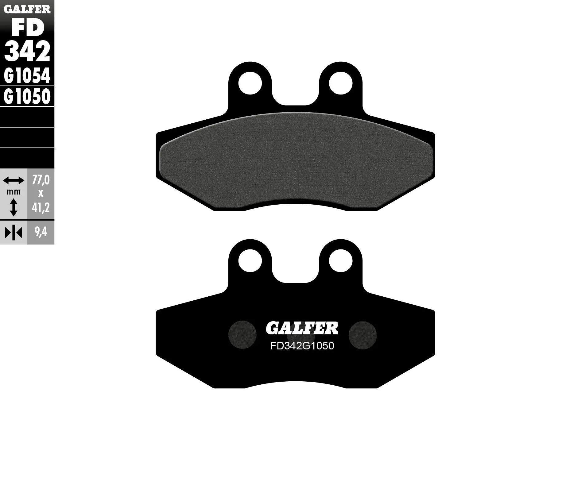 GALFER Semi Metal Bromsbelägg för Scooter bild 1 PMMEDIA:4e2bf1cba1261be4