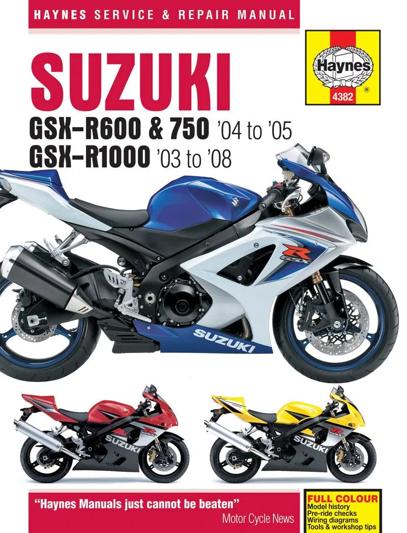 HAYNES Service Manual SUZUKI GSX-R6/750 (04-05)R bild 1 PMMEDIA:eeb974be64d4c151